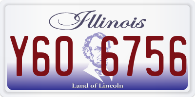 IL license plate Y606756