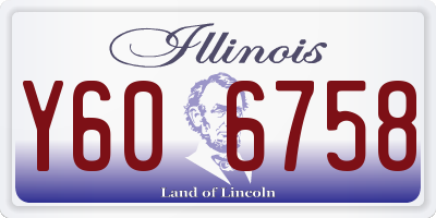 IL license plate Y606758