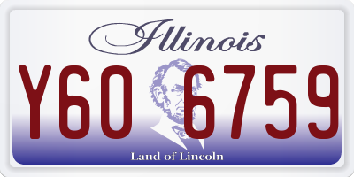 IL license plate Y606759