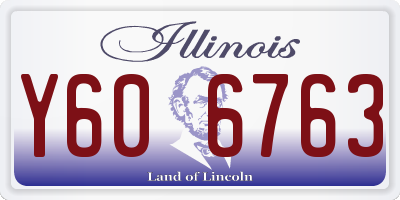 IL license plate Y606763