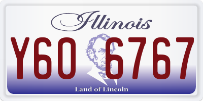 IL license plate Y606767
