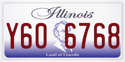 IL license plate Y606768