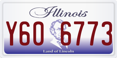 IL license plate Y606773