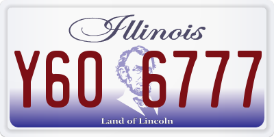 IL license plate Y606777
