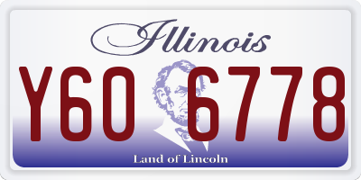 IL license plate Y606778