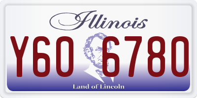 IL license plate Y606780
