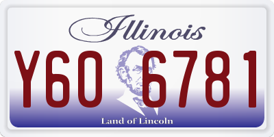 IL license plate Y606781