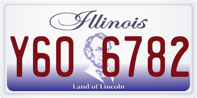 IL license plate Y606782