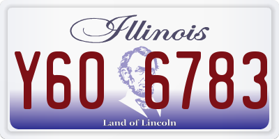 IL license plate Y606783