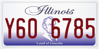 IL license plate Y606785
