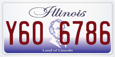 IL license plate Y606786