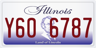 IL license plate Y606787