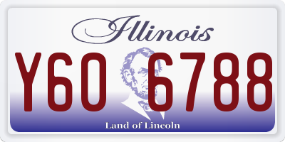 IL license plate Y606788