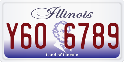 IL license plate Y606789