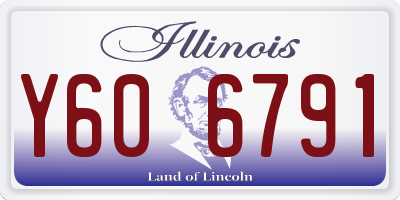 IL license plate Y606791