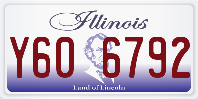 IL license plate Y606792