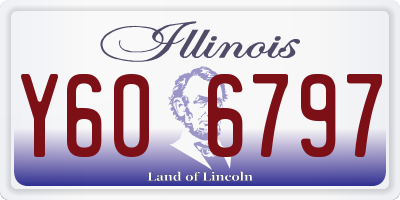 IL license plate Y606797