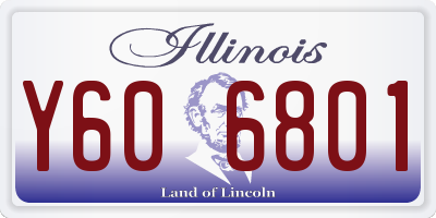 IL license plate Y606801