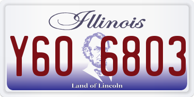 IL license plate Y606803