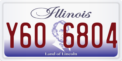 IL license plate Y606804