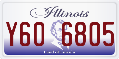 IL license plate Y606805