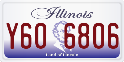 IL license plate Y606806