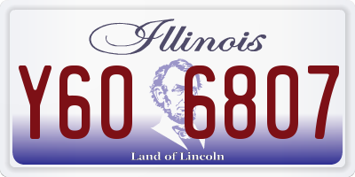 IL license plate Y606807