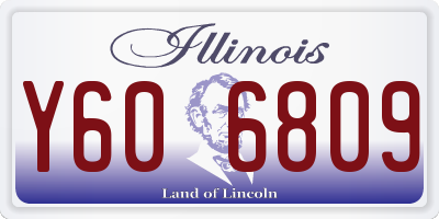 IL license plate Y606809