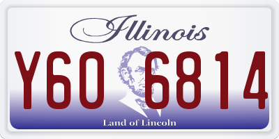 IL license plate Y606814