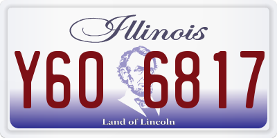 IL license plate Y606817