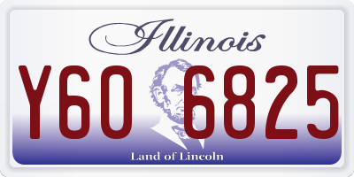 IL license plate Y606825