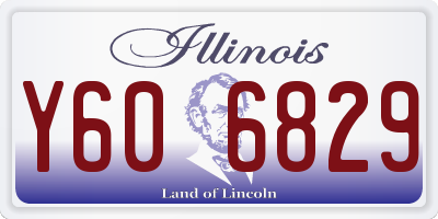 IL license plate Y606829