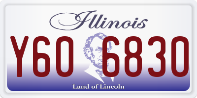 IL license plate Y606830