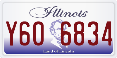 IL license plate Y606834
