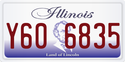 IL license plate Y606835