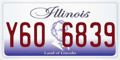 IL license plate Y606839