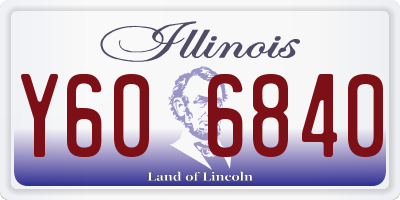 IL license plate Y606840