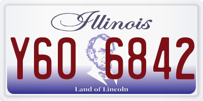 IL license plate Y606842