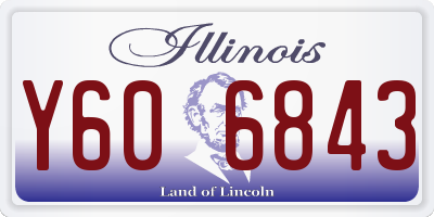 IL license plate Y606843