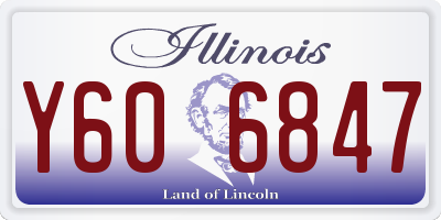 IL license plate Y606847