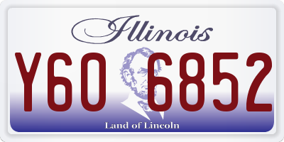 IL license plate Y606852