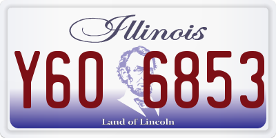 IL license plate Y606853