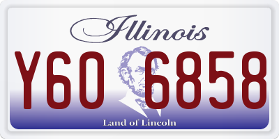 IL license plate Y606858
