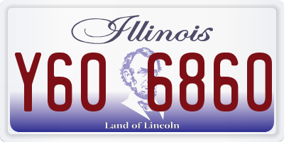 IL license plate Y606860