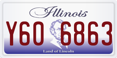 IL license plate Y606863