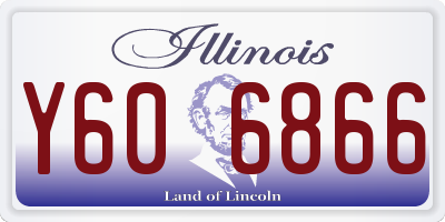 IL license plate Y606866
