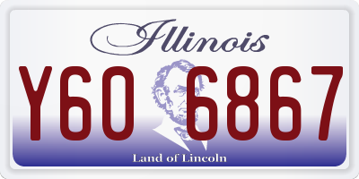IL license plate Y606867