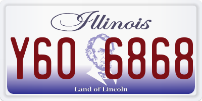IL license plate Y606868