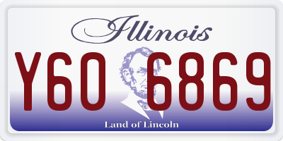 IL license plate Y606869