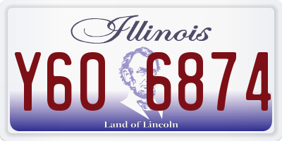 IL license plate Y606874